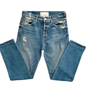 MOTHER Trickster High-Rise Ankle Jeans